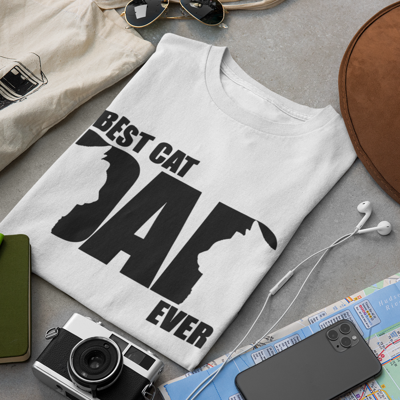 Best Cat Dad Ever - Unisex T-Shirt