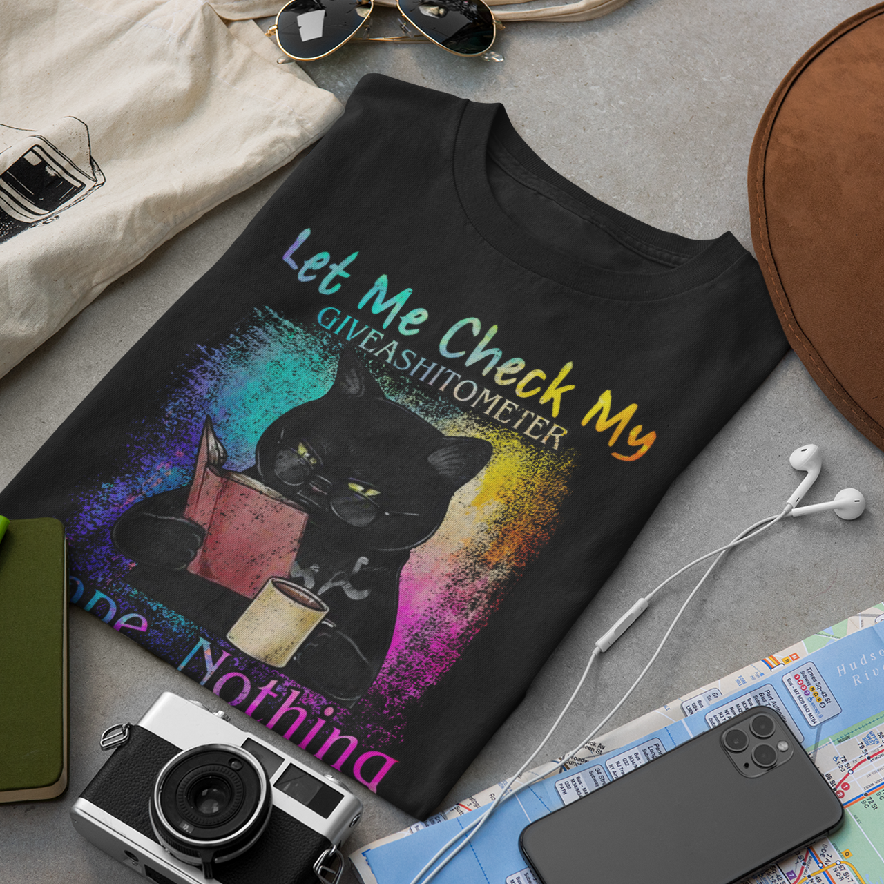 Let Me Check My Giveashitometer Nope Nothing - Unisex T-Shirt